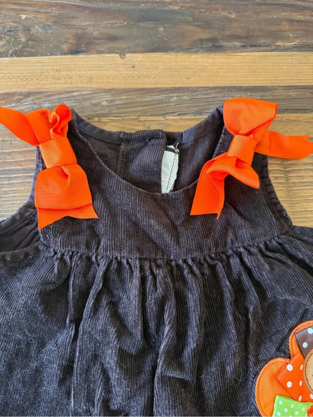 Turkey Day Corduroy Dress 6-9 MONTHS